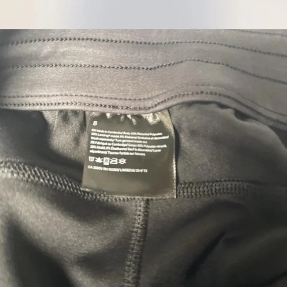 Lululemon Softstreme HR Straight Leg Cropped Pants Black Size 8 Lounge - Picture 7 of 7